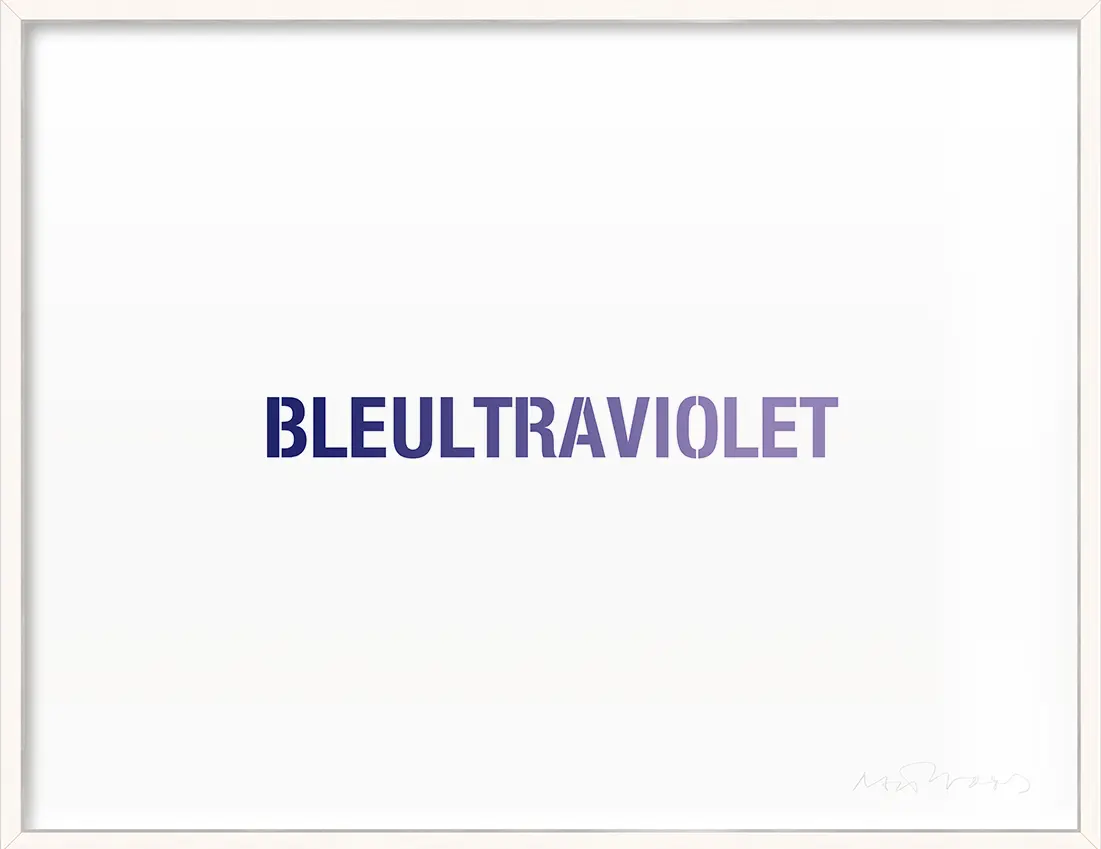 <b>BLEULTRAVIOLET</b> ©2012 Ink jet on paper / Signed editions / 48.3cm x 32.9cm 