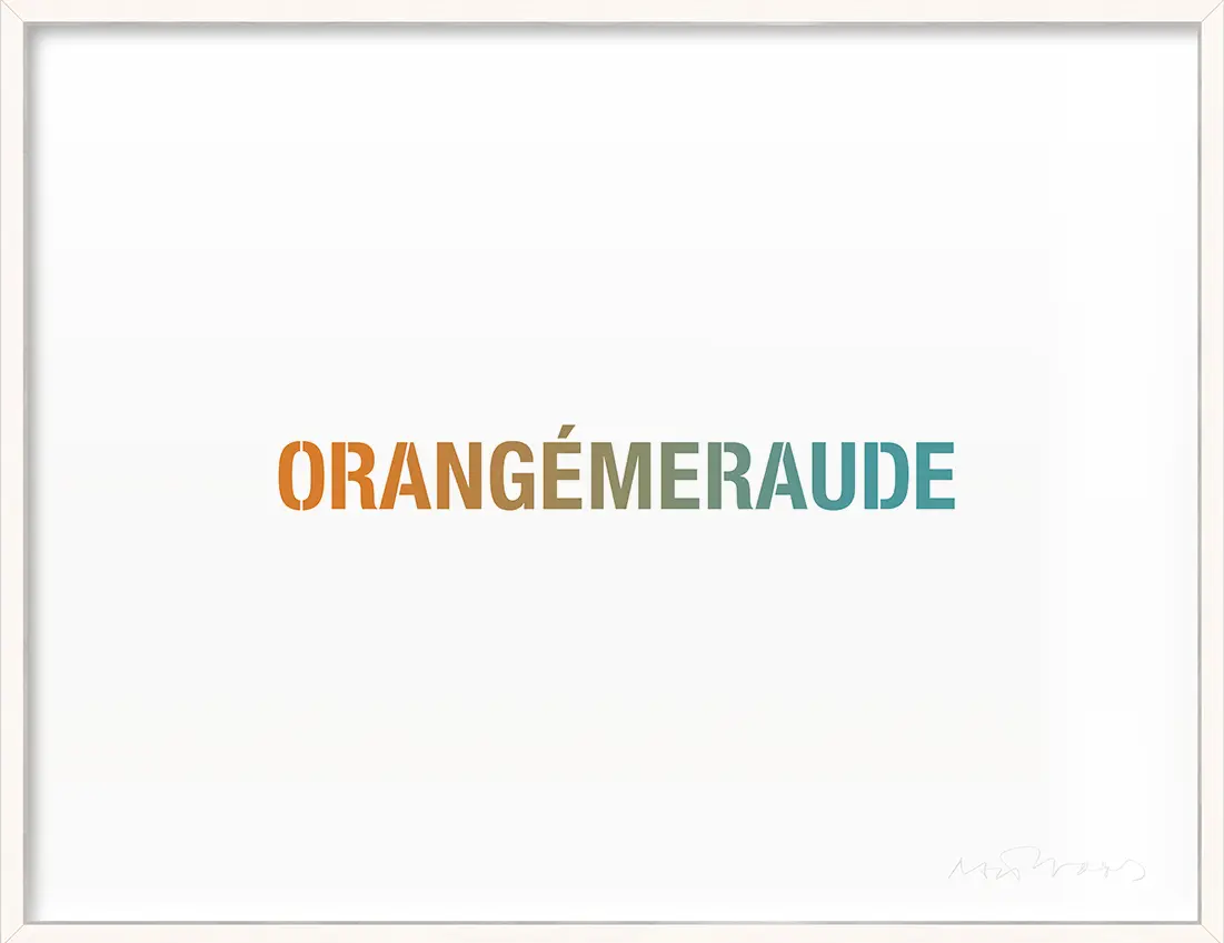 <b>ORANGÉMERAUDE</b> ©2012 Ink jet on paper / Signed editions / 48.3cm x 32.9cm