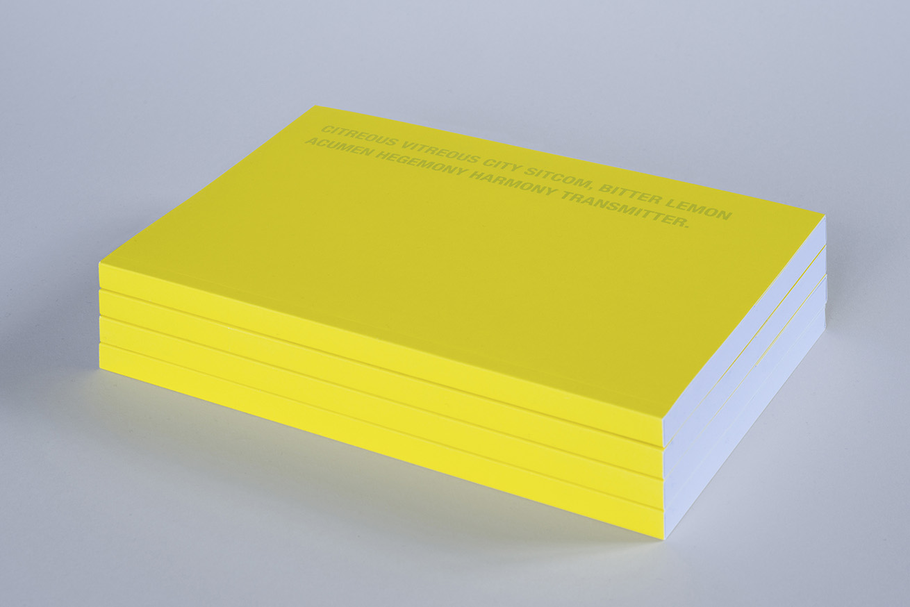 <b>CITREOUS</b> ©2016 Notebook / 15 editions / Numbered and signed