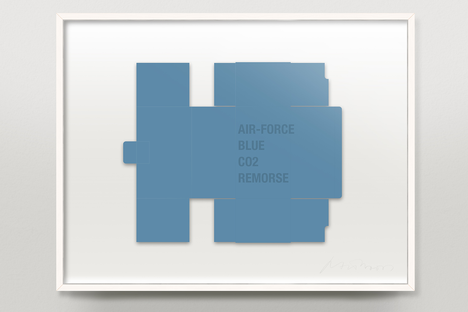 AIRFORCE ©2025
Paper Sculpture & Text
White Box Frame / 50 cm x 65 cm