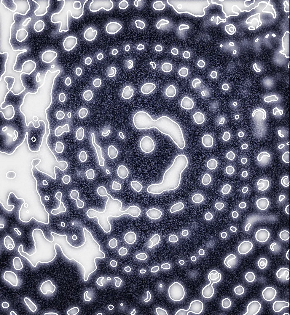 <b>DEAD ENDS #4</b> ©2010 Mixed media on canvas / 100cm x 110cm x 5cm