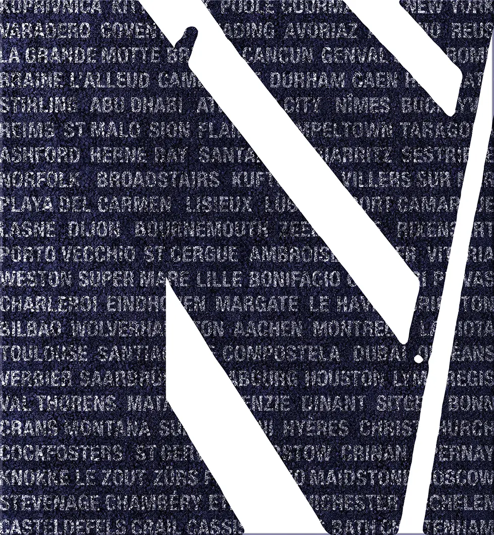 <b>DESTINATIONS #1</b> ©2010  Mixed media on canvas / 100cm x 110cm x 5cm